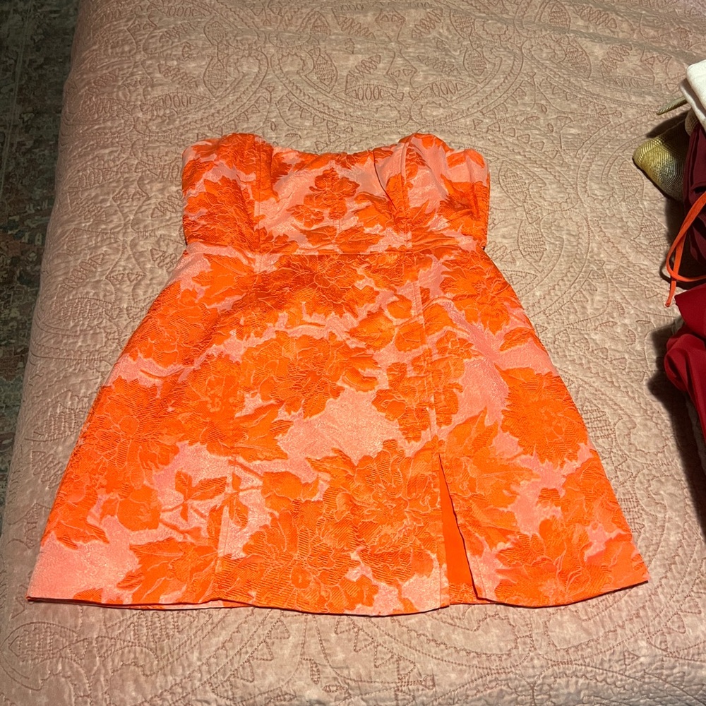 Showpo Orange floral dress